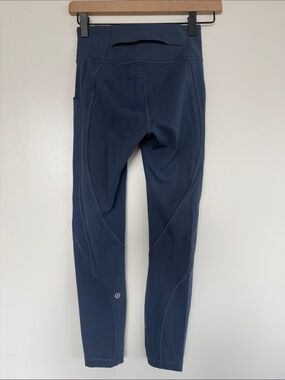 Lululemon High-Waist Navy Blue Leggings